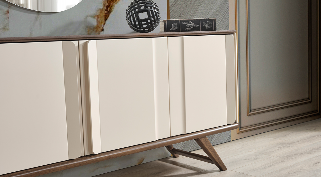 Oslo Ahşap Ayaklı Modern Yemek Odası Takımı Yemek Odası