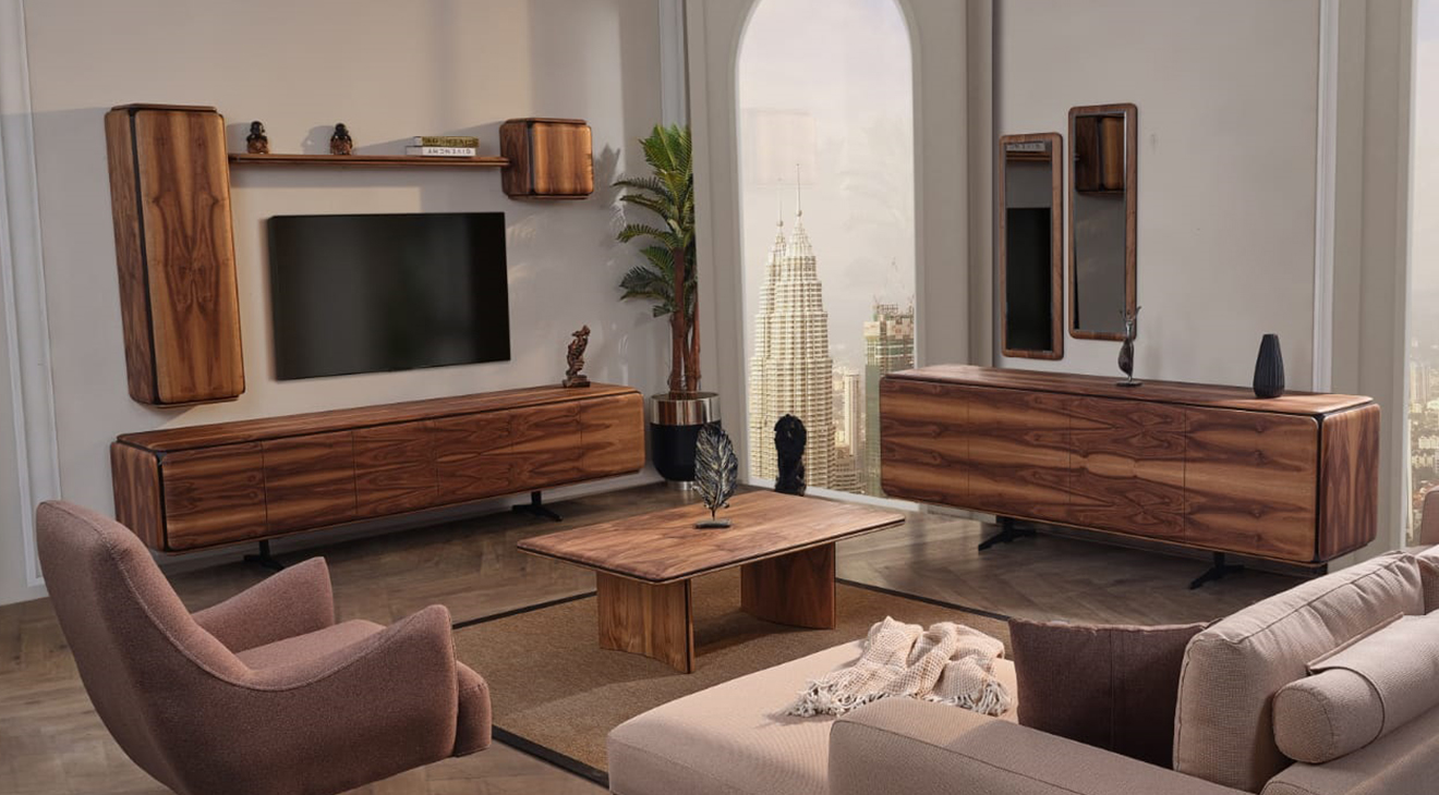 Hema Plus Ceviz Tv Ünitesi TV Ünitesi