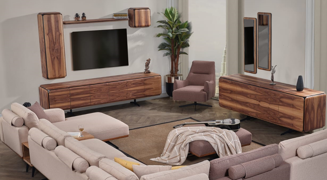 Hema Plus Ceviz Tv Ünitesi TV Ünitesi