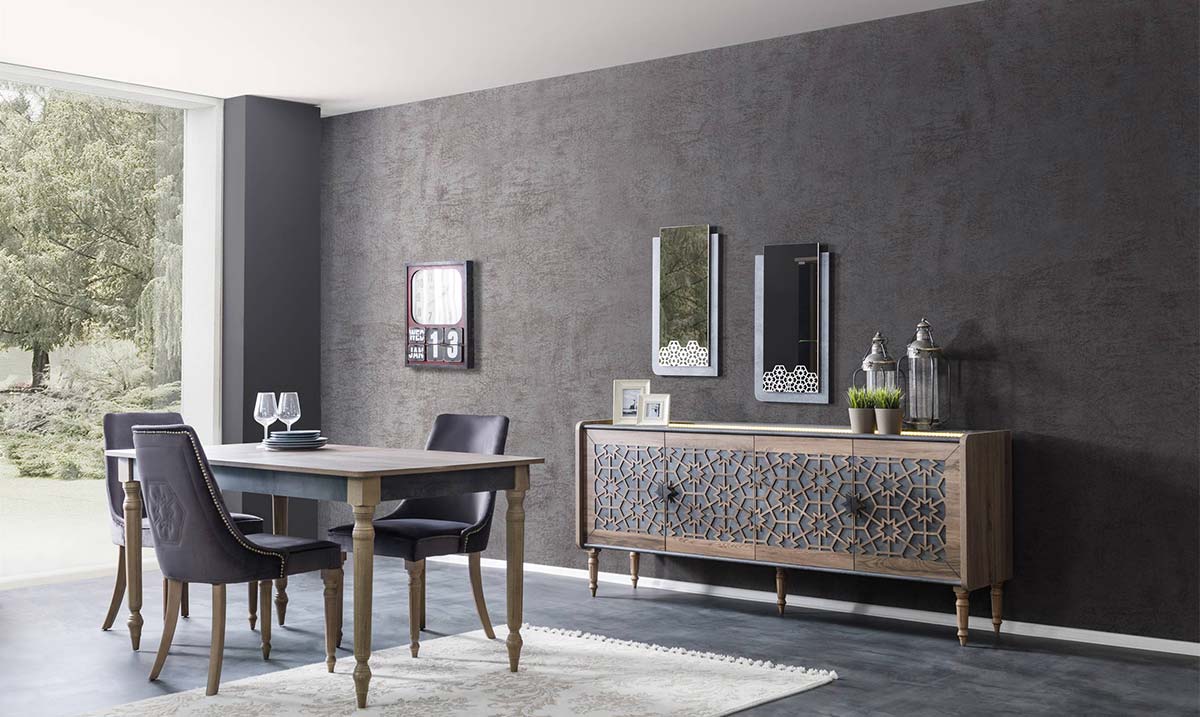 Hünkar Ahşap Ayaklı Yemek Odası Takımı Yemek Odası