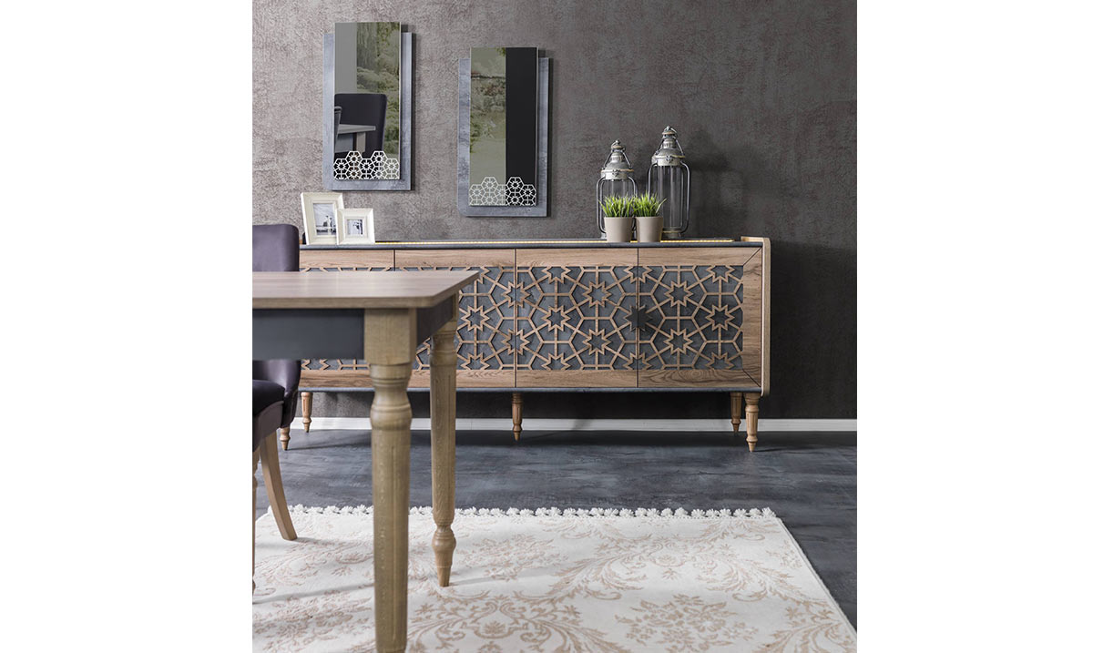 Hünkar Ahşap Ayaklı Yemek Odası Takımı Yemek Odası