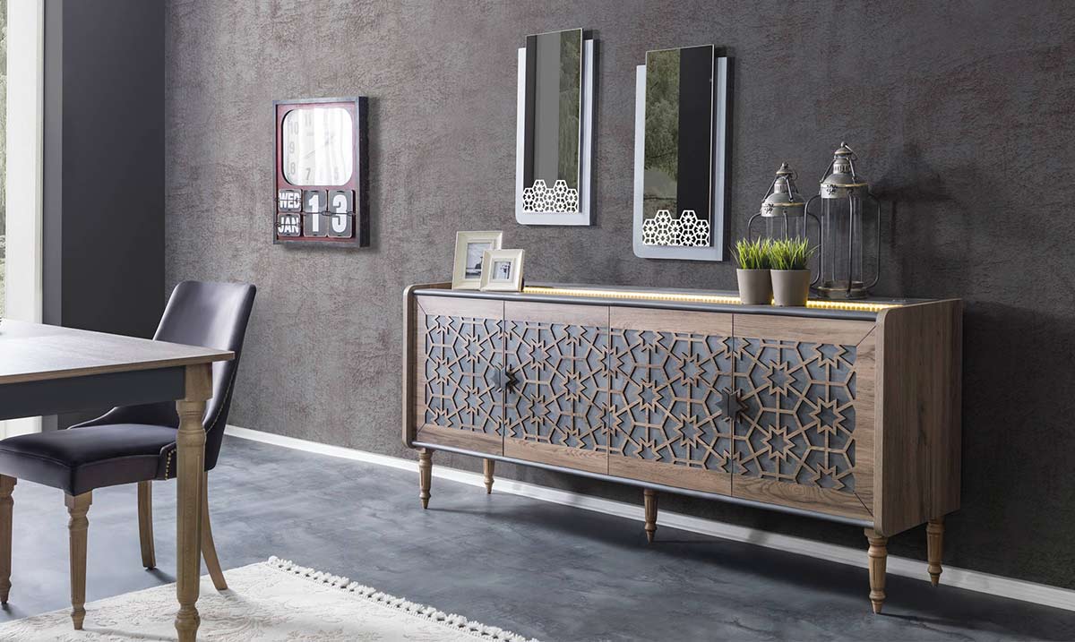 Hünkar Ahşap Ayaklı Yemek Odası Takımı Yemek Odası