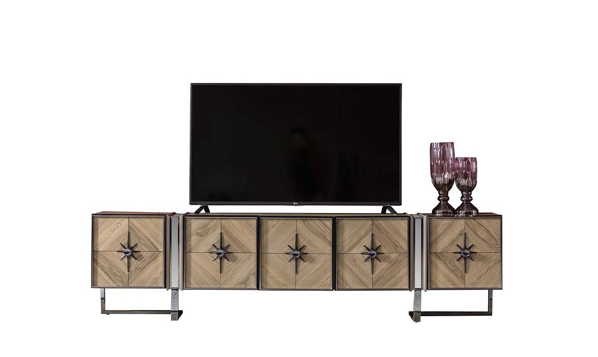 Voga Metal Ayaklı TV Ünitesi TV Ünitesi