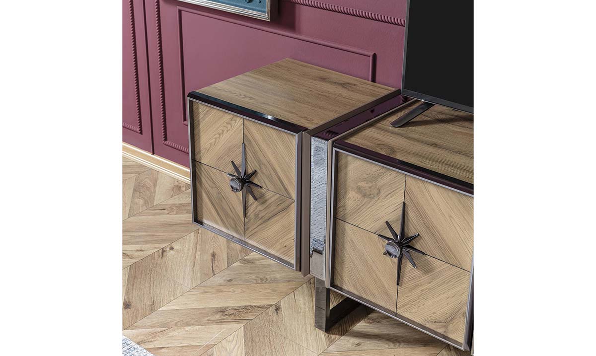 Voga Metal Ayaklı TV Ünitesi TV Ünitesi