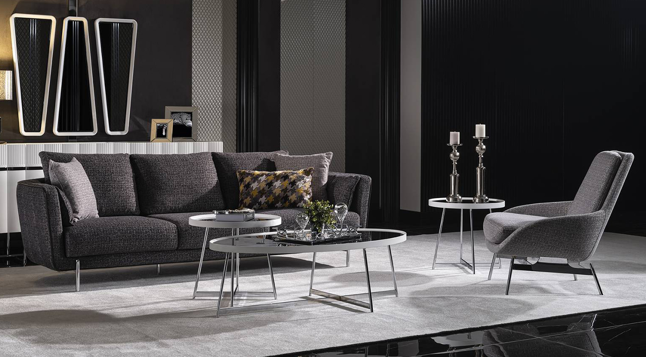 Aqua Metal Ayaklı Koltuk Takımı Koltuk Takımı