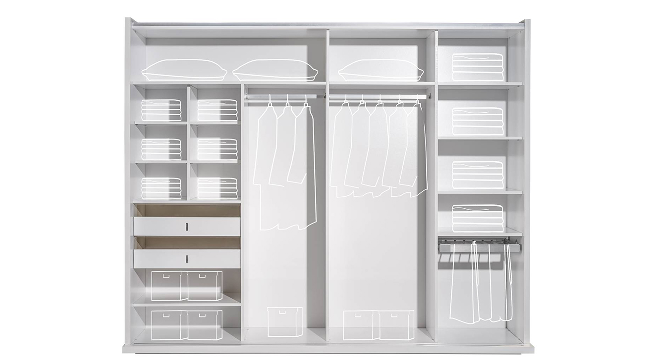 Aqua Sürgü Kapaklı Yatak Odası Takımı Yatak Odası