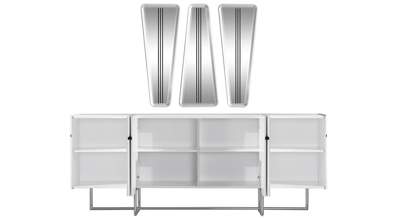 Aqua Metal Ayaklı Yemek Odası Takımı Yemek Odası