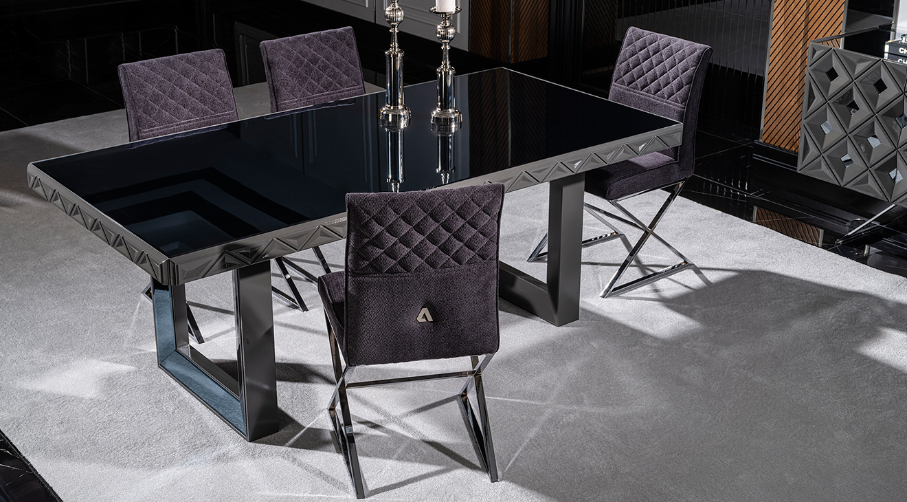 Viona Metal Ayaklı Yemek Odası Takımı Yemek Odası