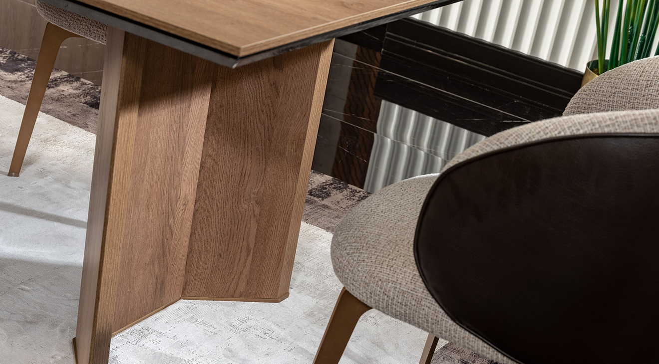 Lizbon Ceviz Yemek Odası Takımı Yemek Odası