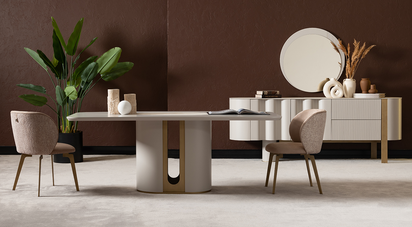 Porto Aytaşı Modern Yemek Odası Takımı Yemek Odası