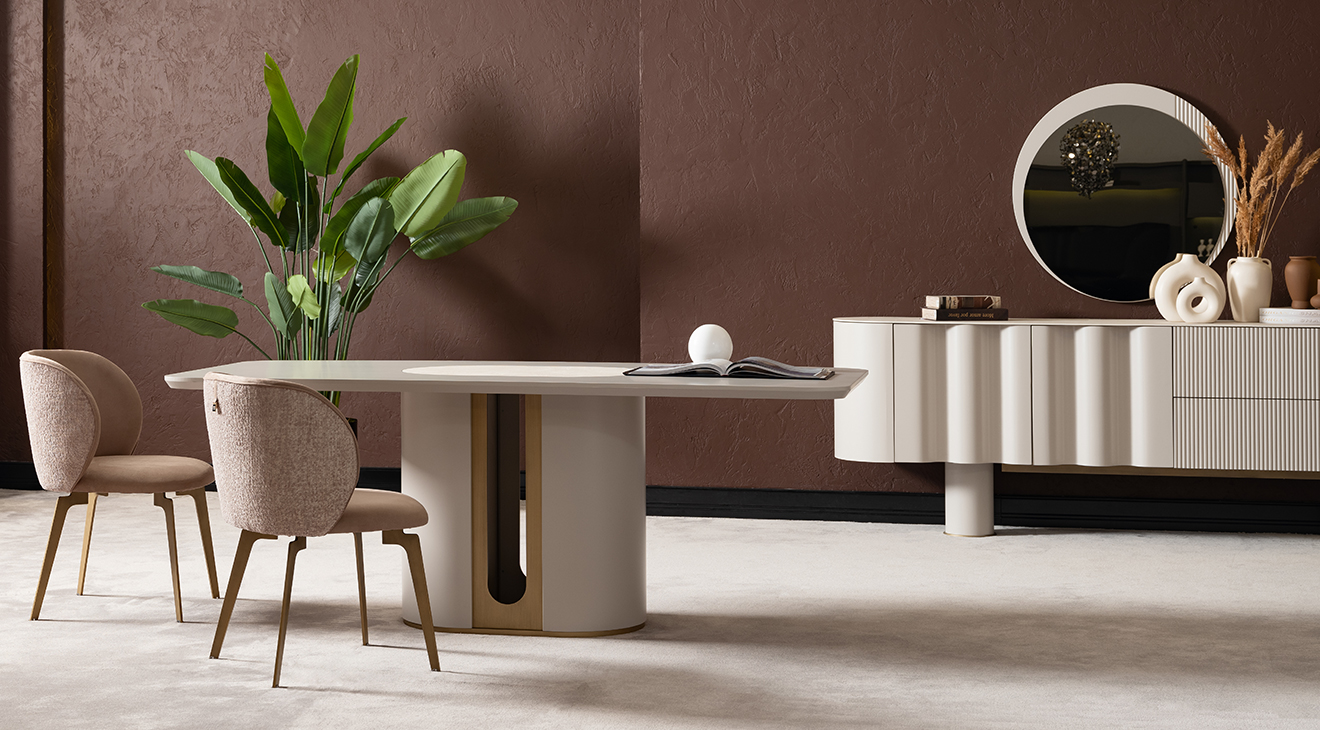 Porto Aytaşı Modern Yemek Odası Takımı Yemek Odası