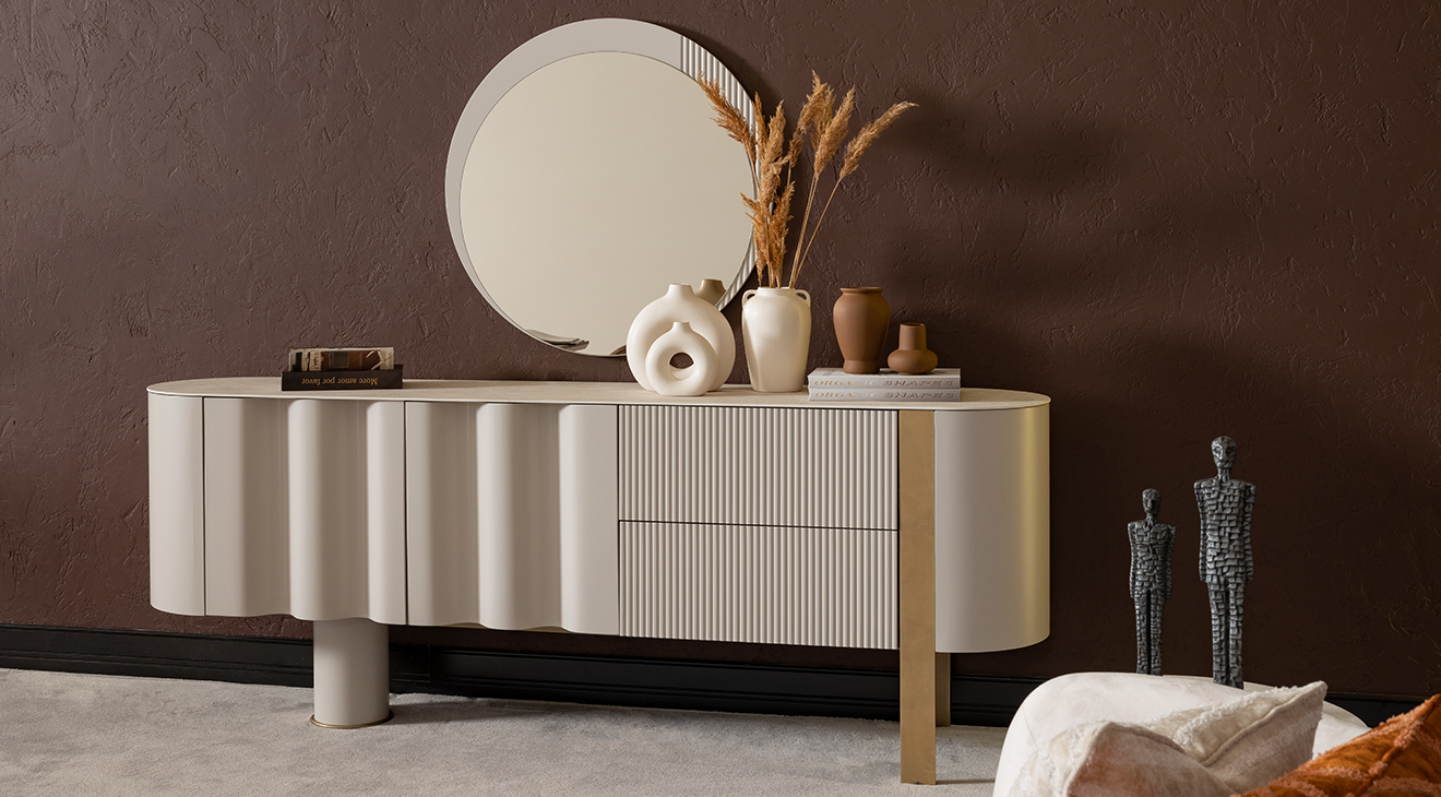 Porto Aytaşı Modern Yemek Odası Takımı Yemek Odası