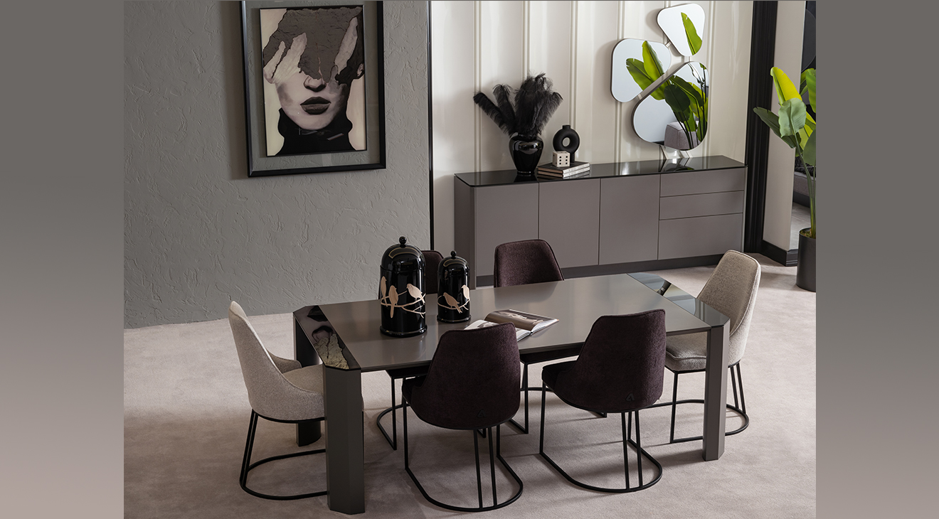 Prag Modern Yemek Odası Takımı Yemek Odası