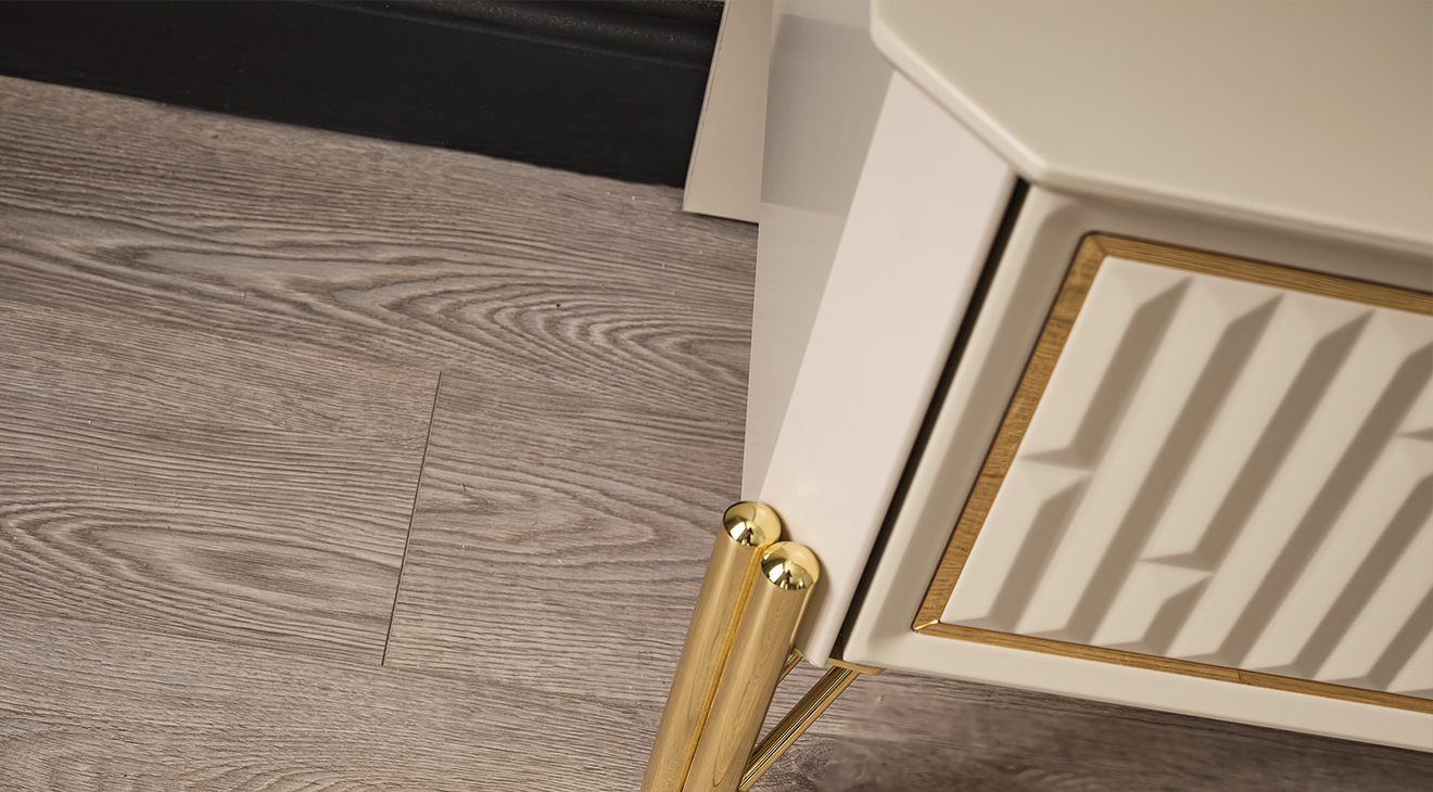 Bahar Gold Metal Ayaklı Tv Ünitesi TV Ünitesi