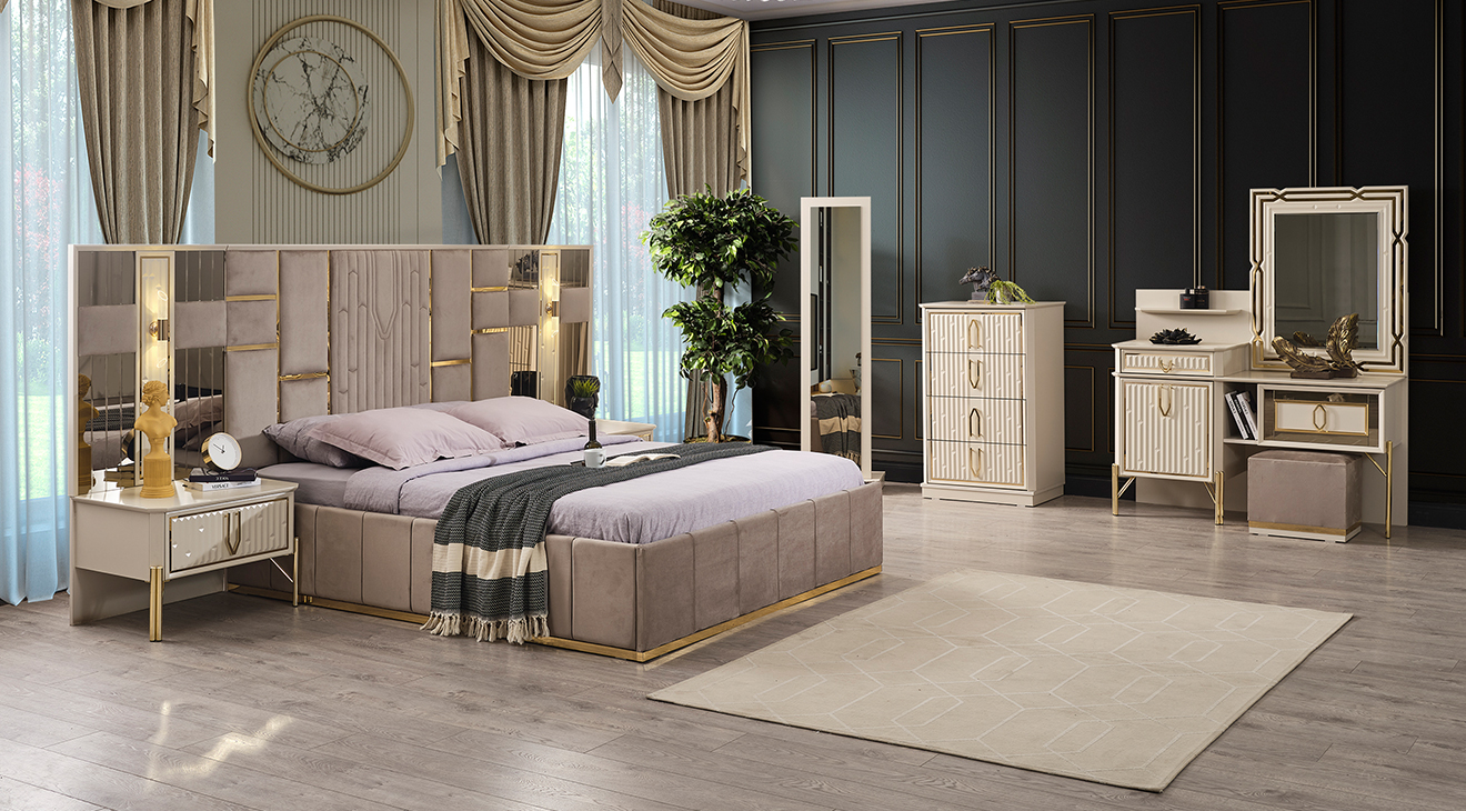 Bahar 6 Kapaklı Yatak Odası Takımı Yatak Odası