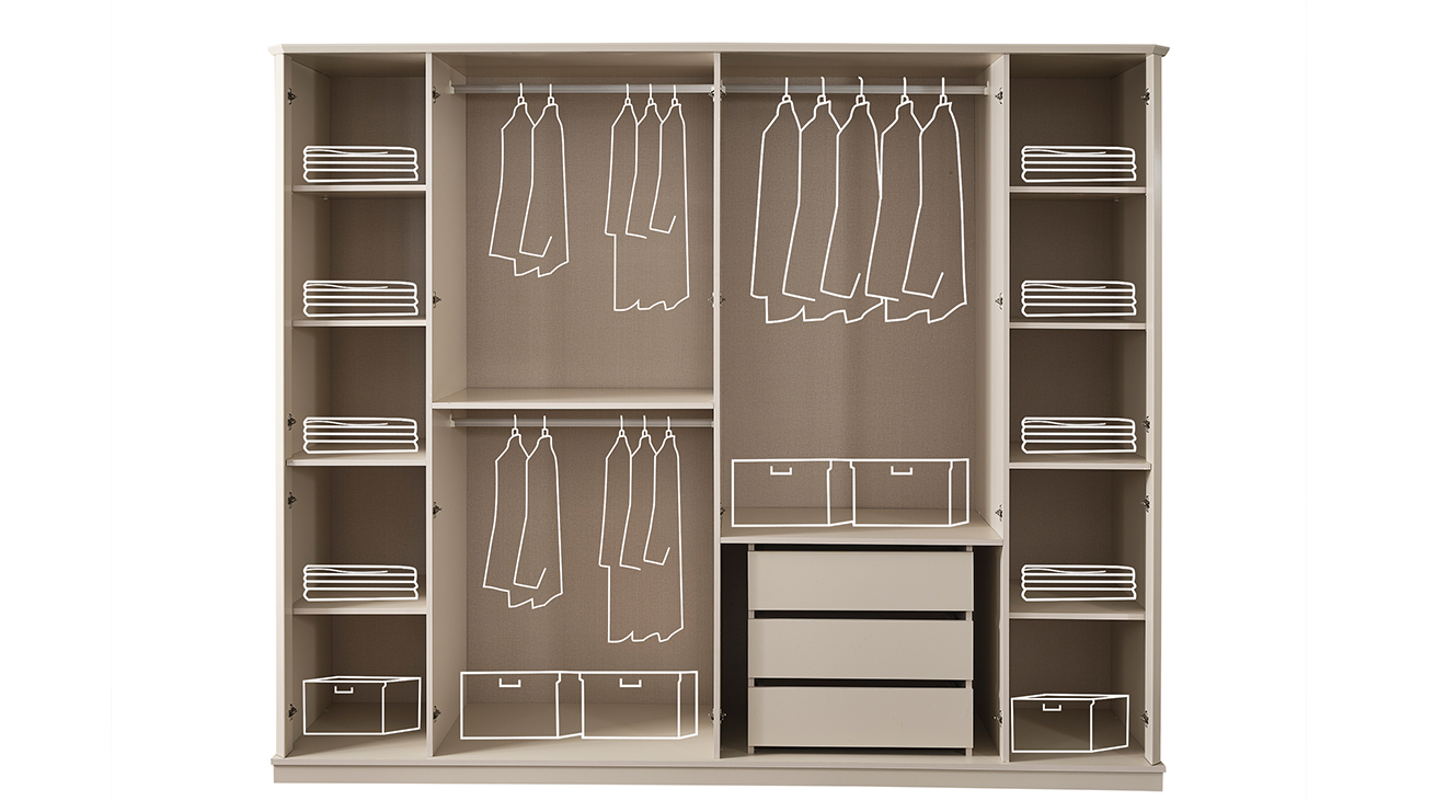 Bahar 6 Kapaklı Yatak Odası Takımı Yatak Odası