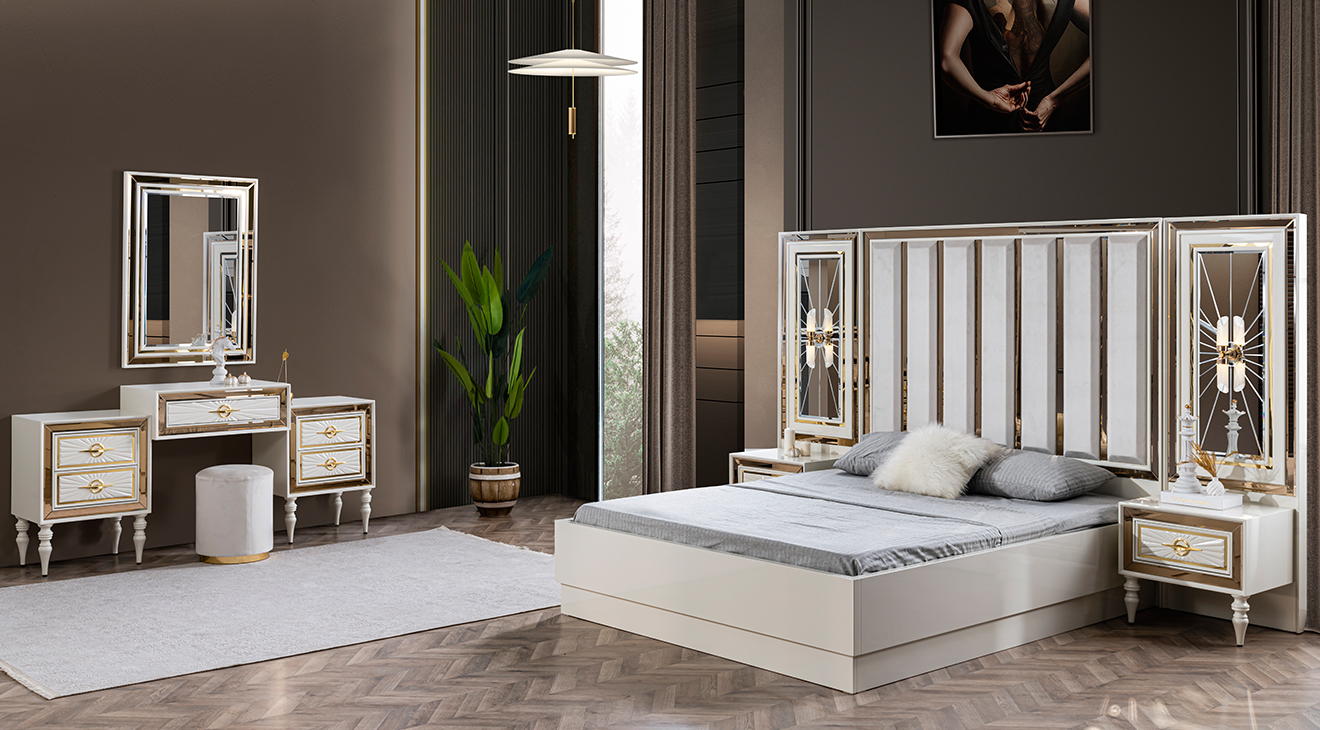 Arya 6 Kapaklı Modern Yatak Odası Takımı Yatak Odası