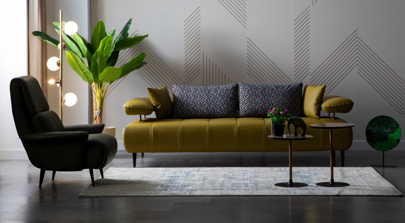 Tesla Metal Ayaklı Modern Koltuk Takımı Modern Koltuk Takımı