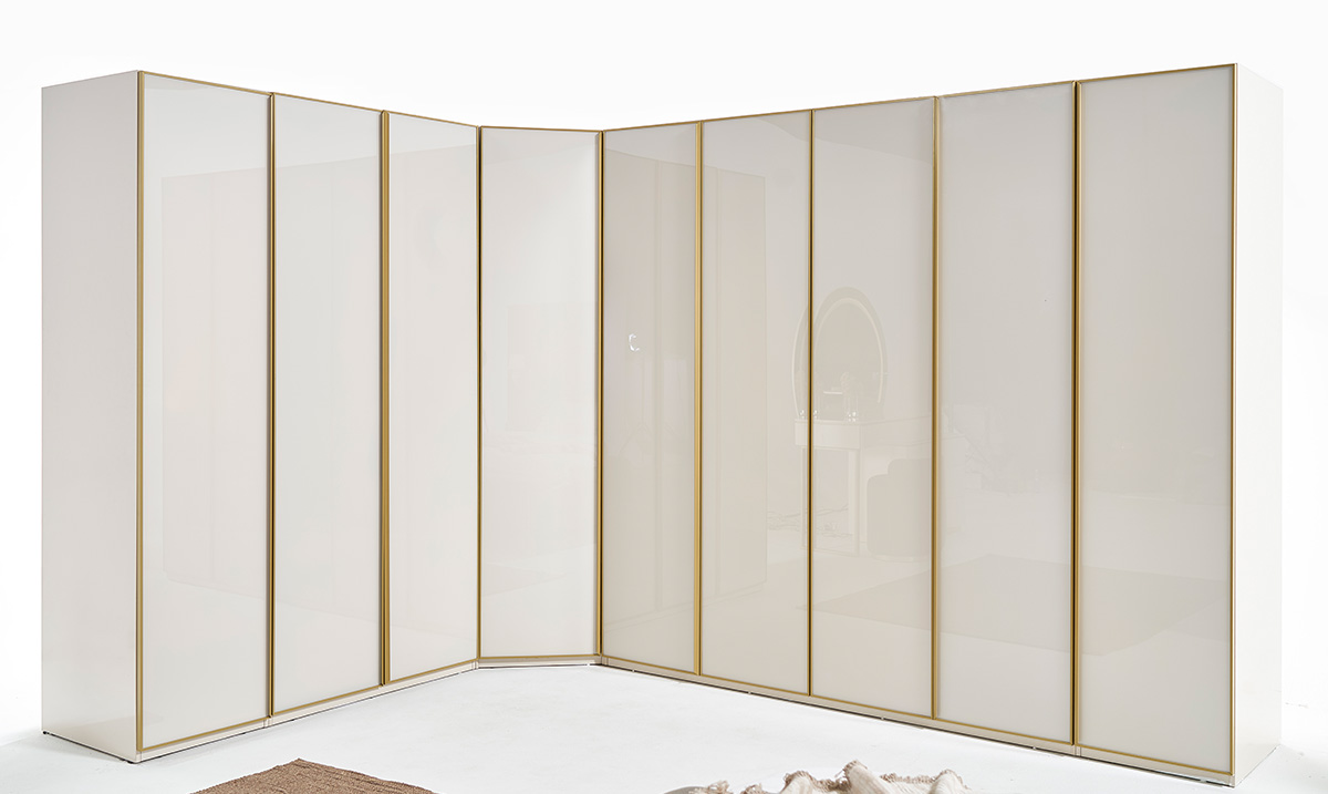 Kapadokya Köşe Dolaplı Yatak Odası Takımı Giyinme Odası