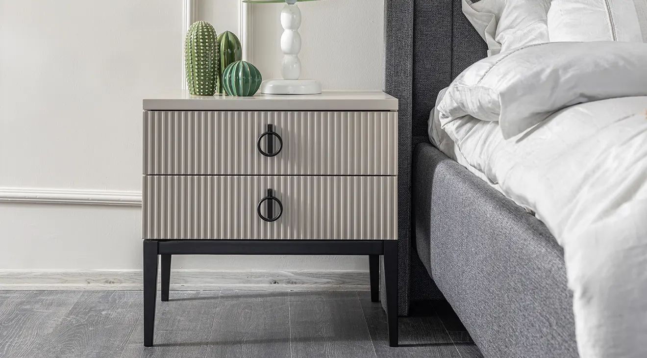 Defne 6 Kapaklı Yatak Odası Takımı (Temperli Cam) Yatak Odası