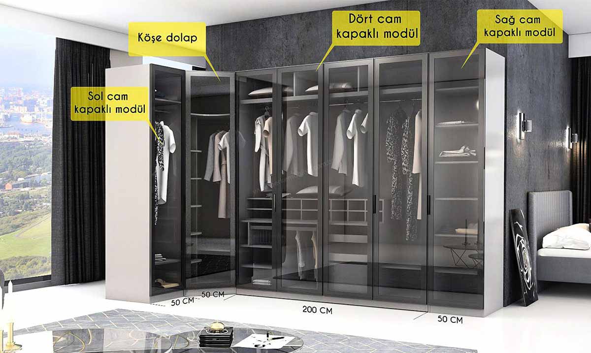 Defne Giyinme Dolabı Giyinme Odası