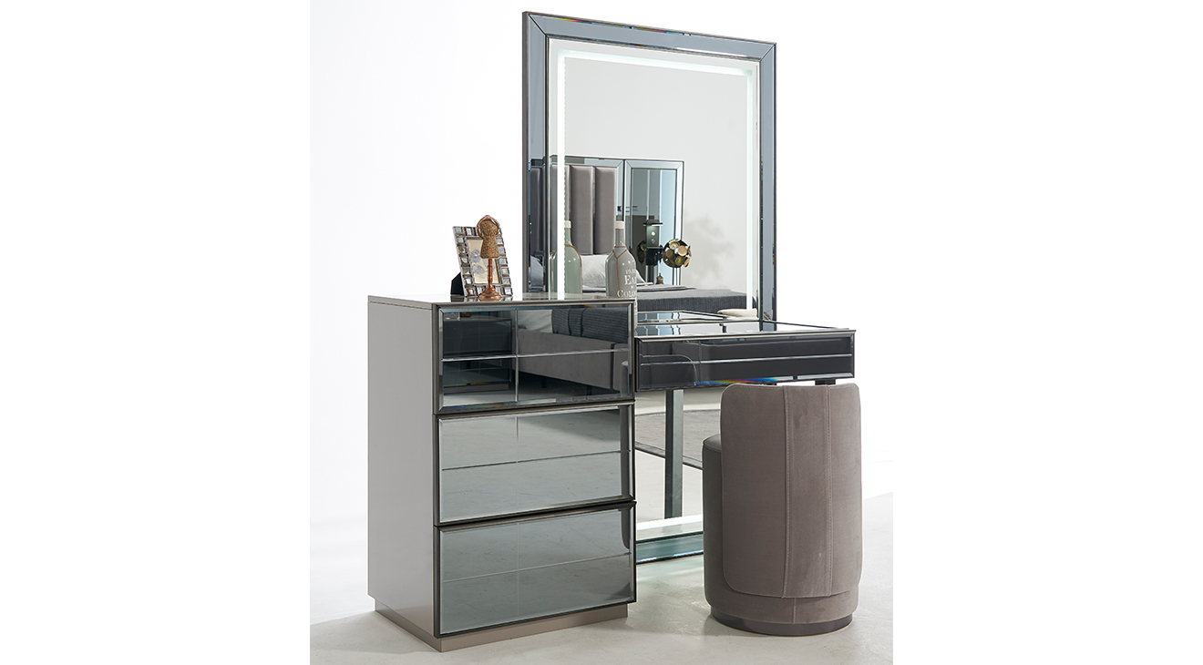 Oylat Köşe Dolaplı Yatak Odası Takımı Giyinme Odası