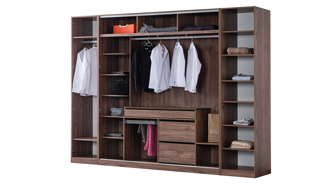 Antik 6 Kapaklı Ceviz Yatak Odası Takımı Yatak Odası