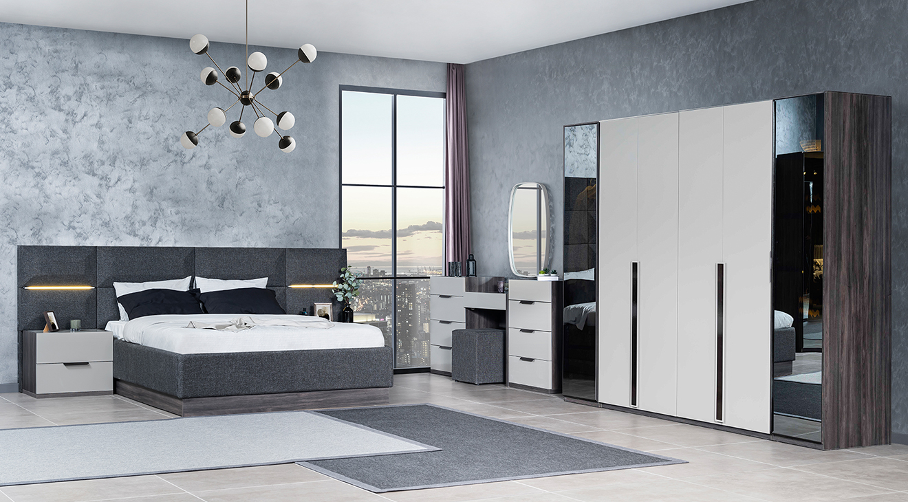 Adessa Akordiyon Kapaklı Yatak Odası Takımı Yatak Odası