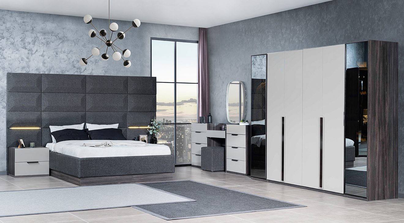 Adessa Akordiyon Kapaklı Yatak Odası Takımı Yatak Odası