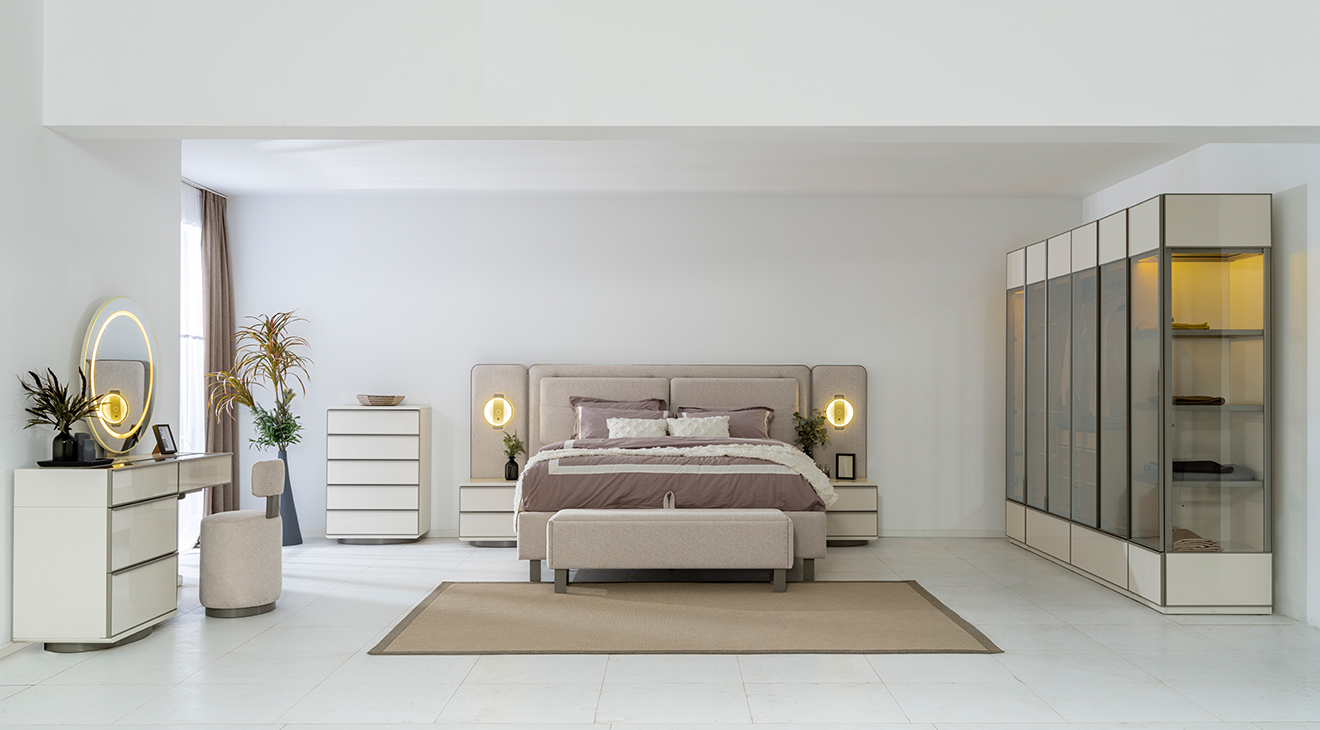 Pamukkale 6 Kapaklı Yatak Odası Takımı Yatak Odası