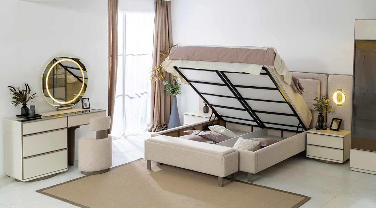 Pamukkale 6 Kapaklı Yatak Odası Takımı Yatak Odası