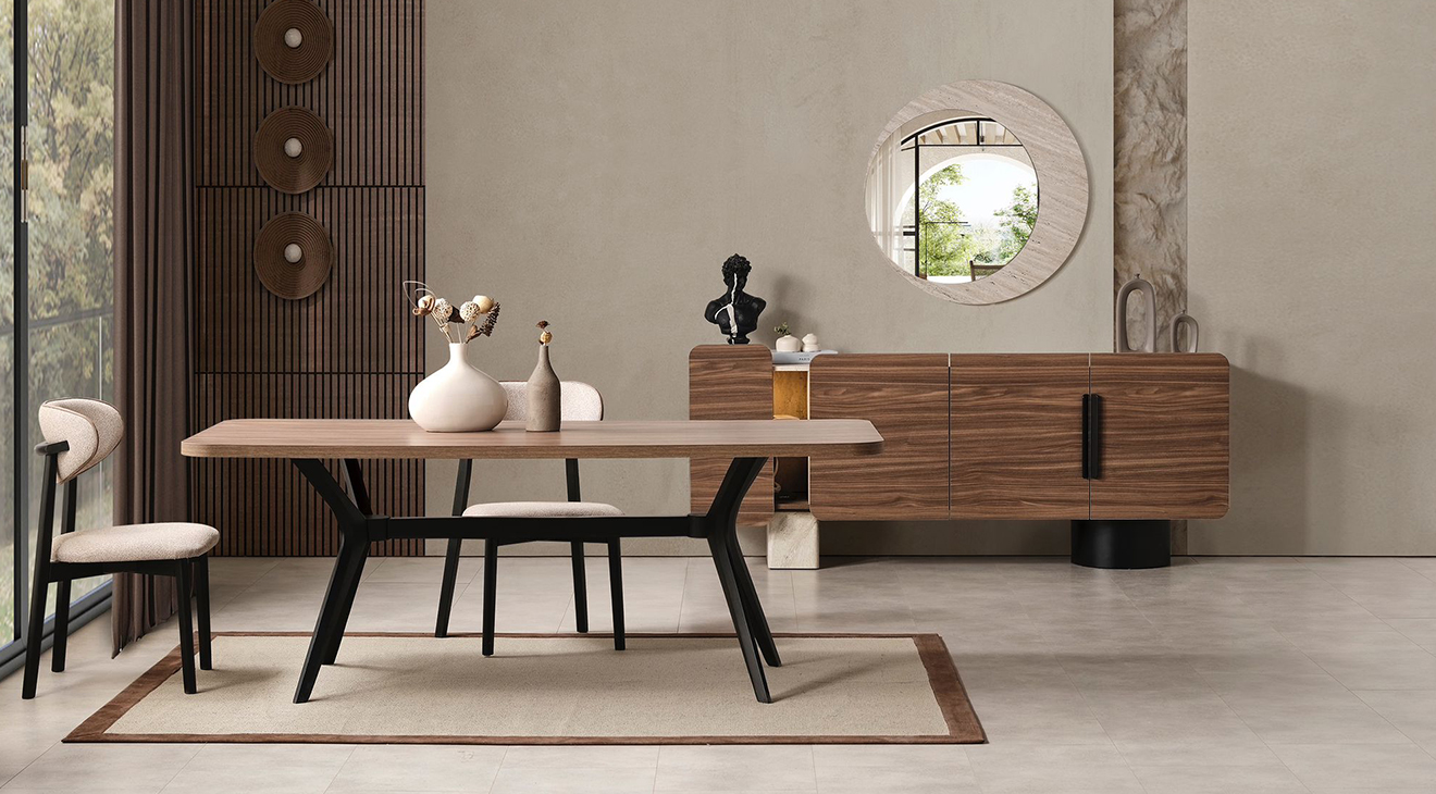 Tesla Modern Yemek Odası Takımı Yemek Odası