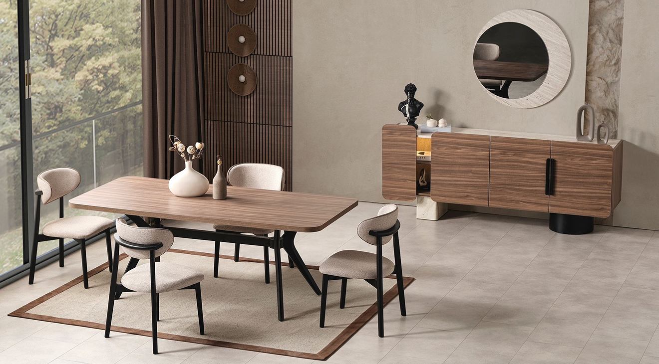 Tesla Modern Yemek Odası Takımı Yemek Odası