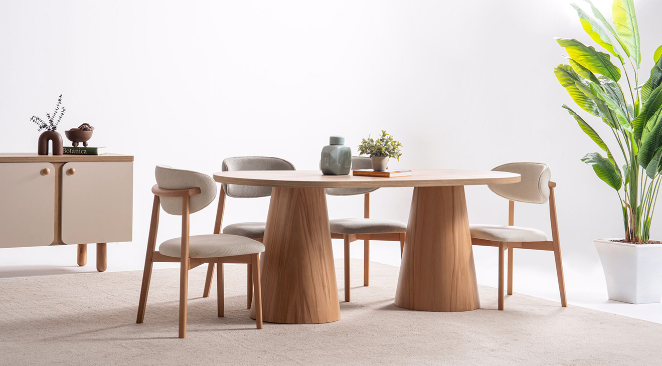 Kita Ceviz Yemek Odası Takımı Yemek Odası