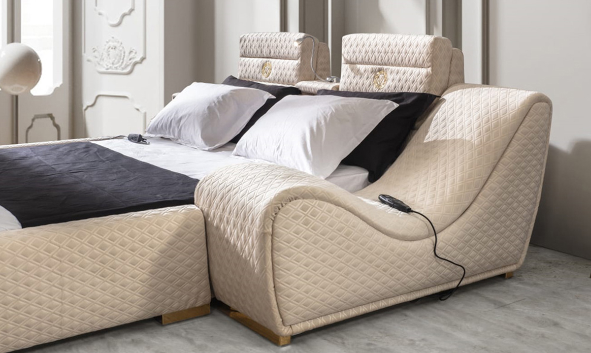Confort Krem TV Mekanizmalı Masajlı Akıllı Karyola Akıllı Karyola