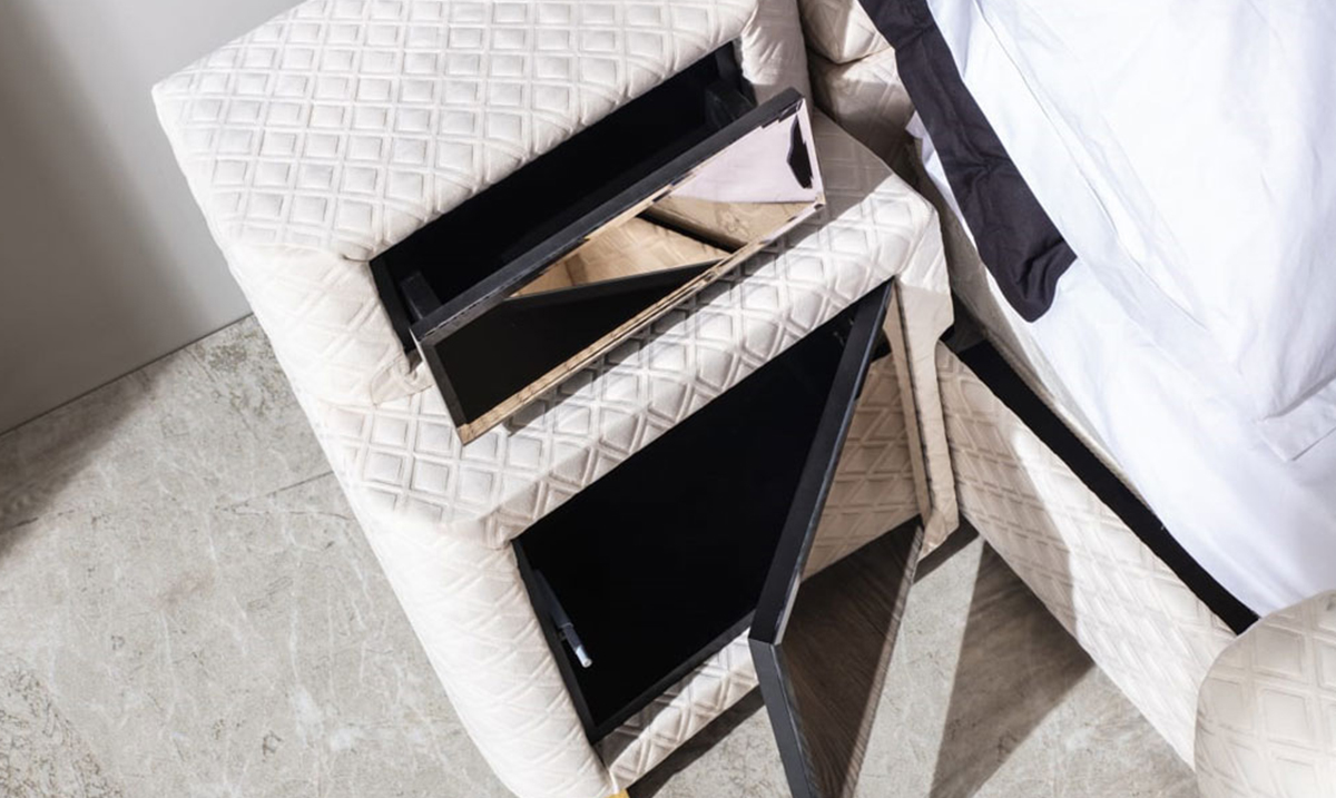 Confort Krem TV Mekanizmalı Masajlı Akıllı Karyola Akıllı Karyola