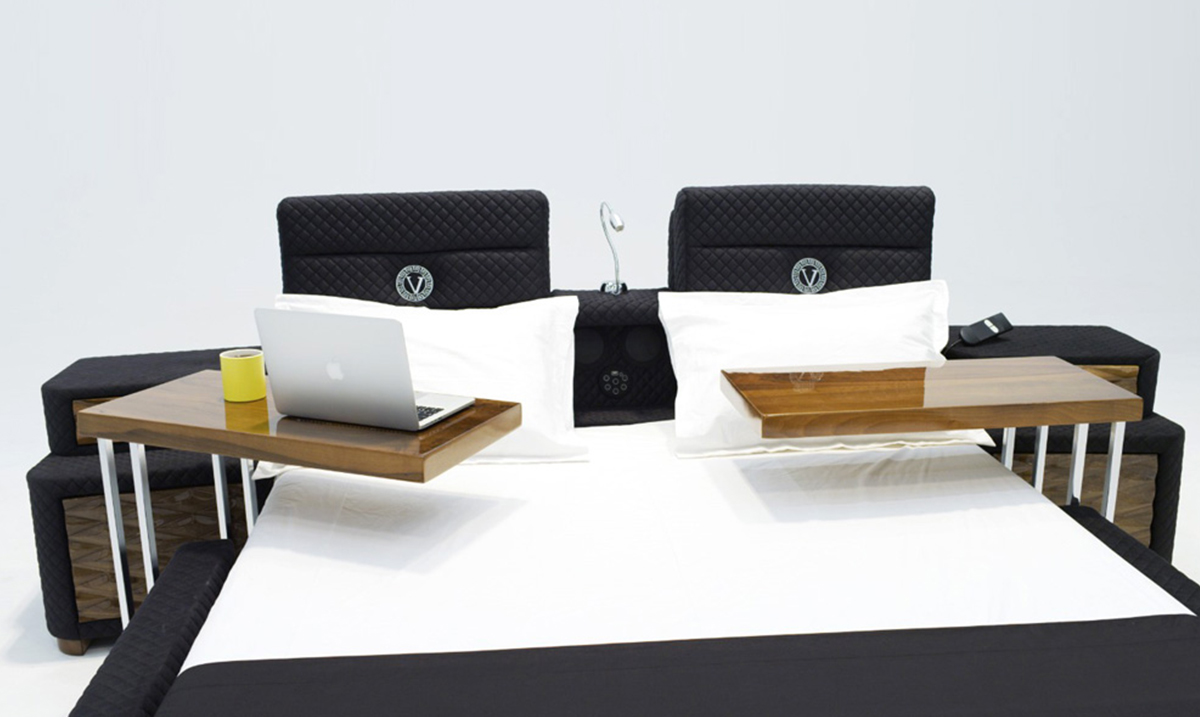 Confort Black TV Mekanizmalı Akıllı Karyola Akıllı Karyola