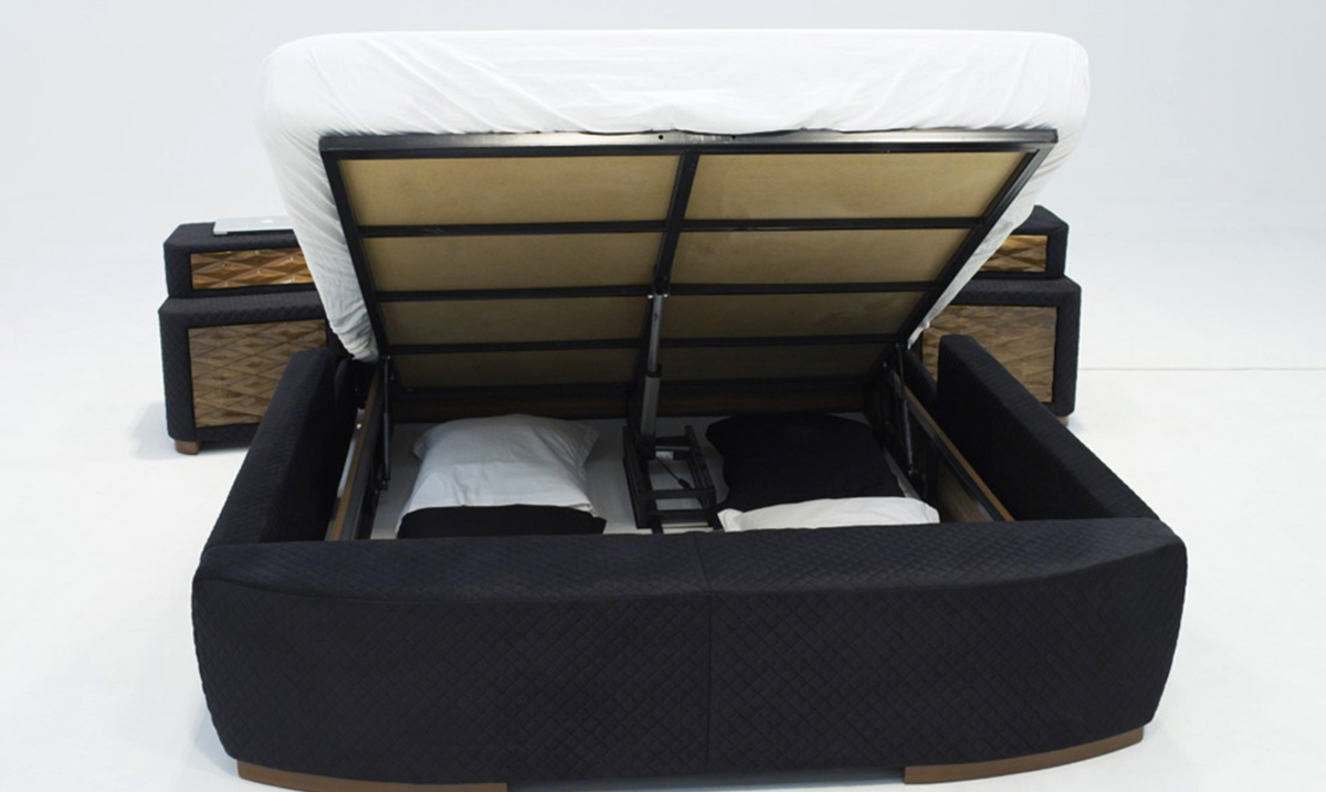 Confort Black TV Mekanizmalı Akıllı Karyola Akıllı Karyola