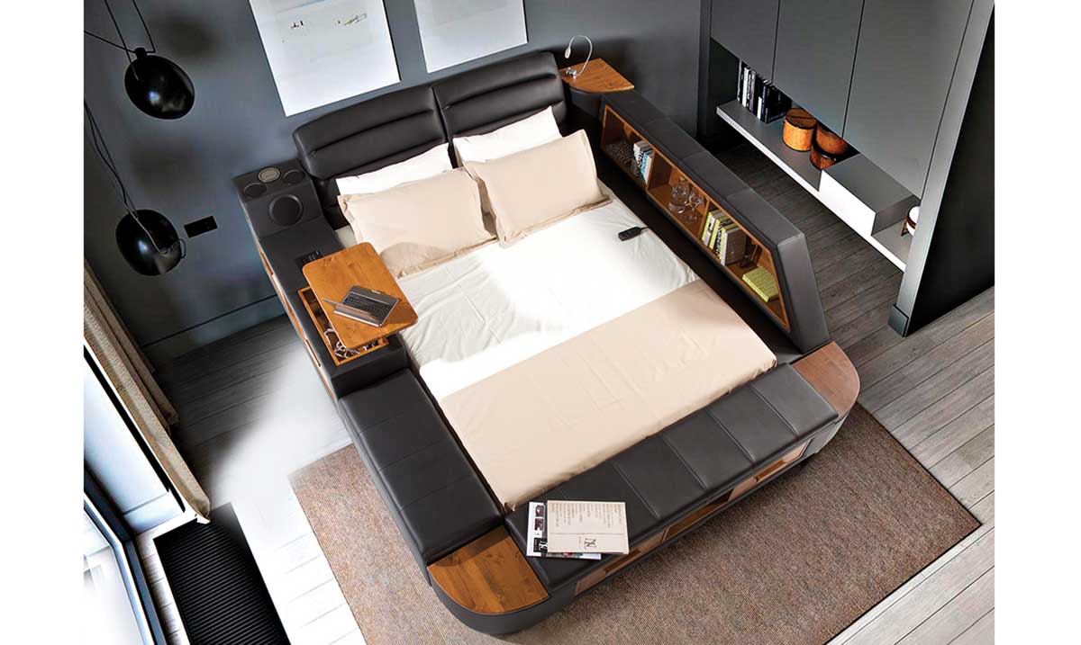 Luxe Life Black Ses Sistemli Akıllı Karyola Akıllı Karyola