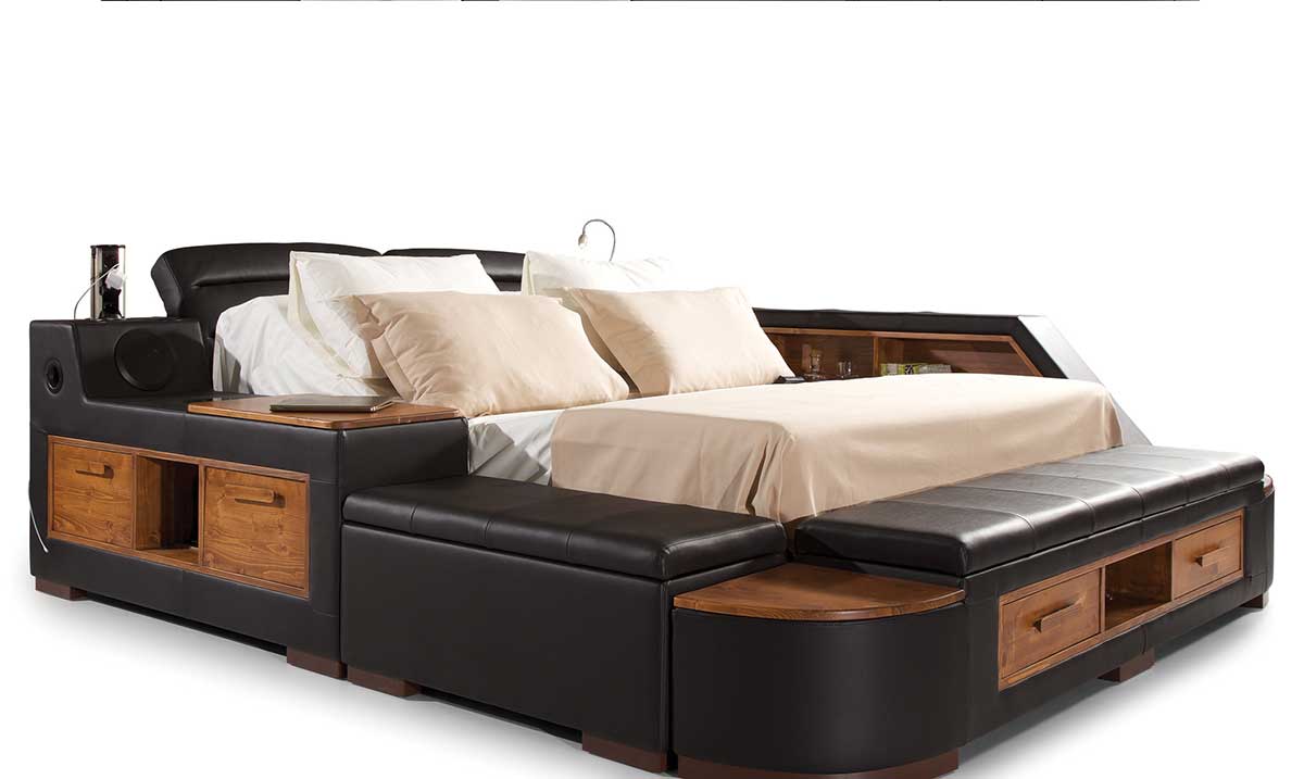 Luxe Life Black Ses Sistemli Akıllı Karyola Akıllı Karyola