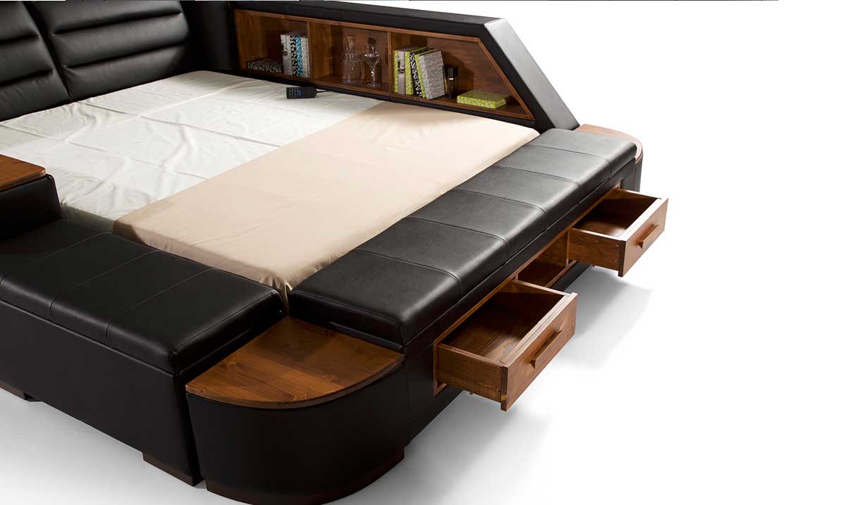 Luxe Life Black Ses Sistemli Akıllı Karyola Akıllı Karyola