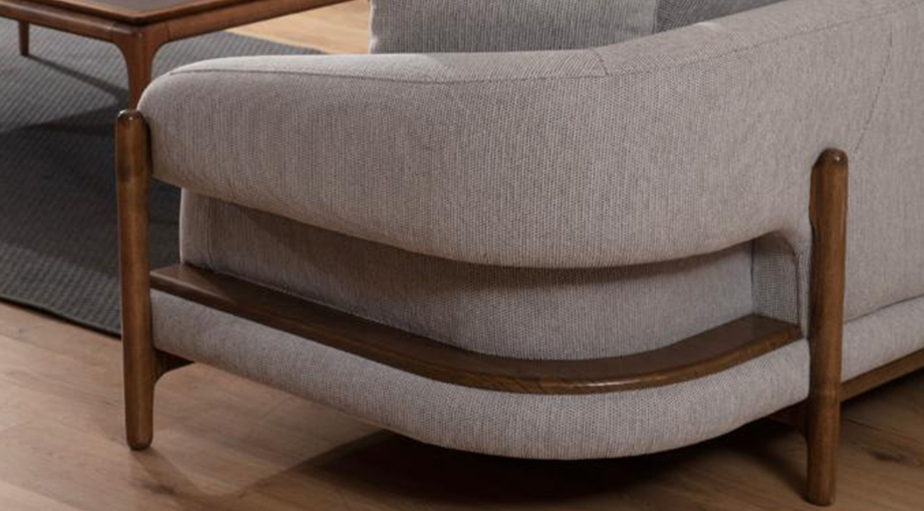 Acara Ahşap Ayaklı Modern Koltuk Takımı 2