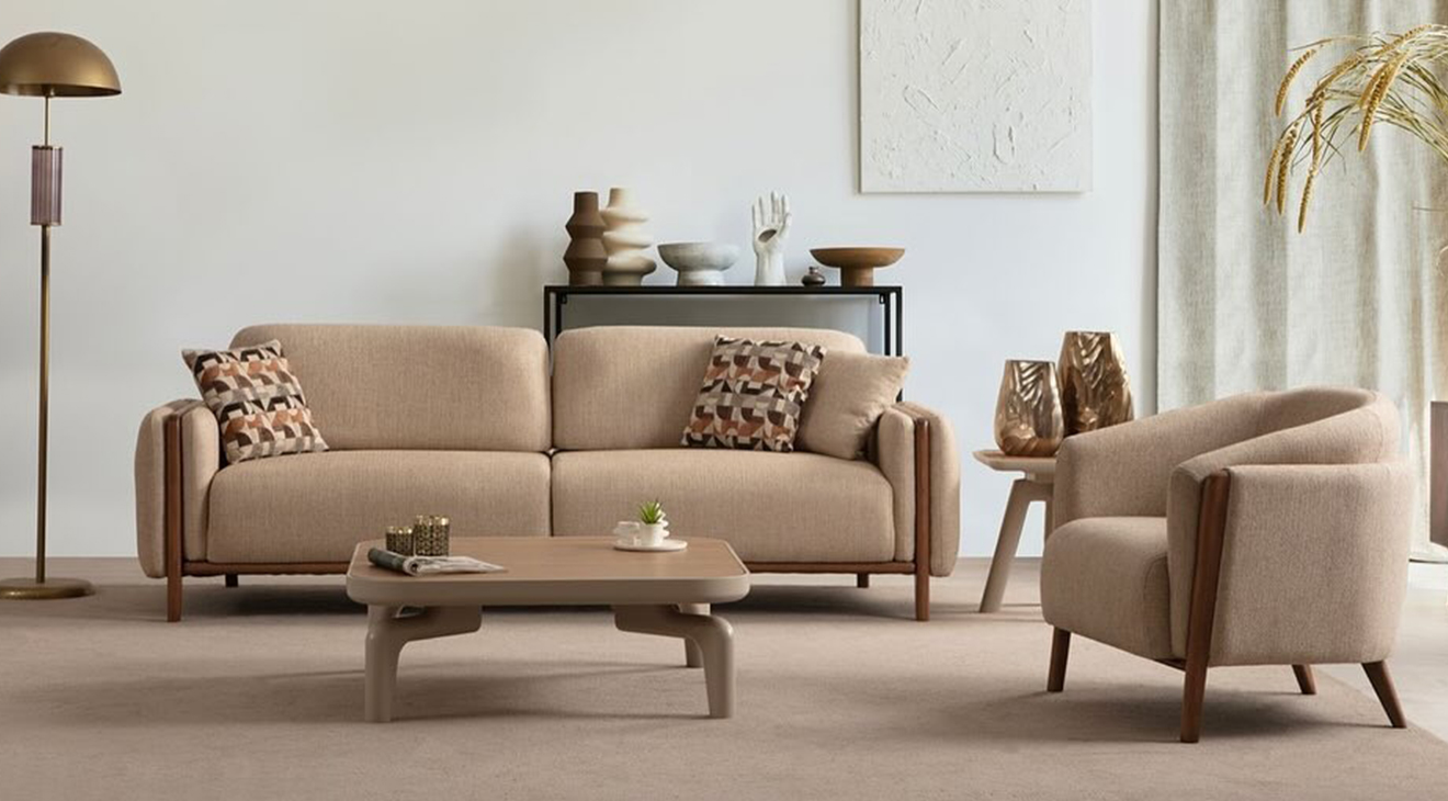 Boston Yataklı Ahşap Ayaklı Koltuk Takımı Yataklı Koltuk Takımları