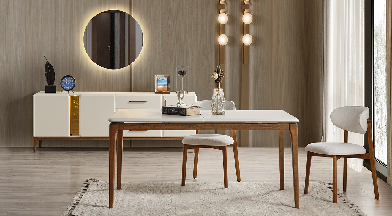 Prada Aytaşı Modern Yemek Odası Takımı Yemek Odası