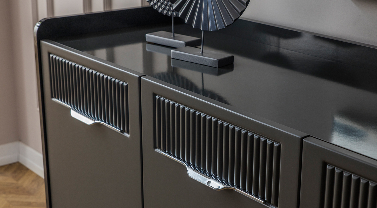 Tesla Antrasit Ahşap Ayaklı Yemek Odası Takımı Yemek Odası