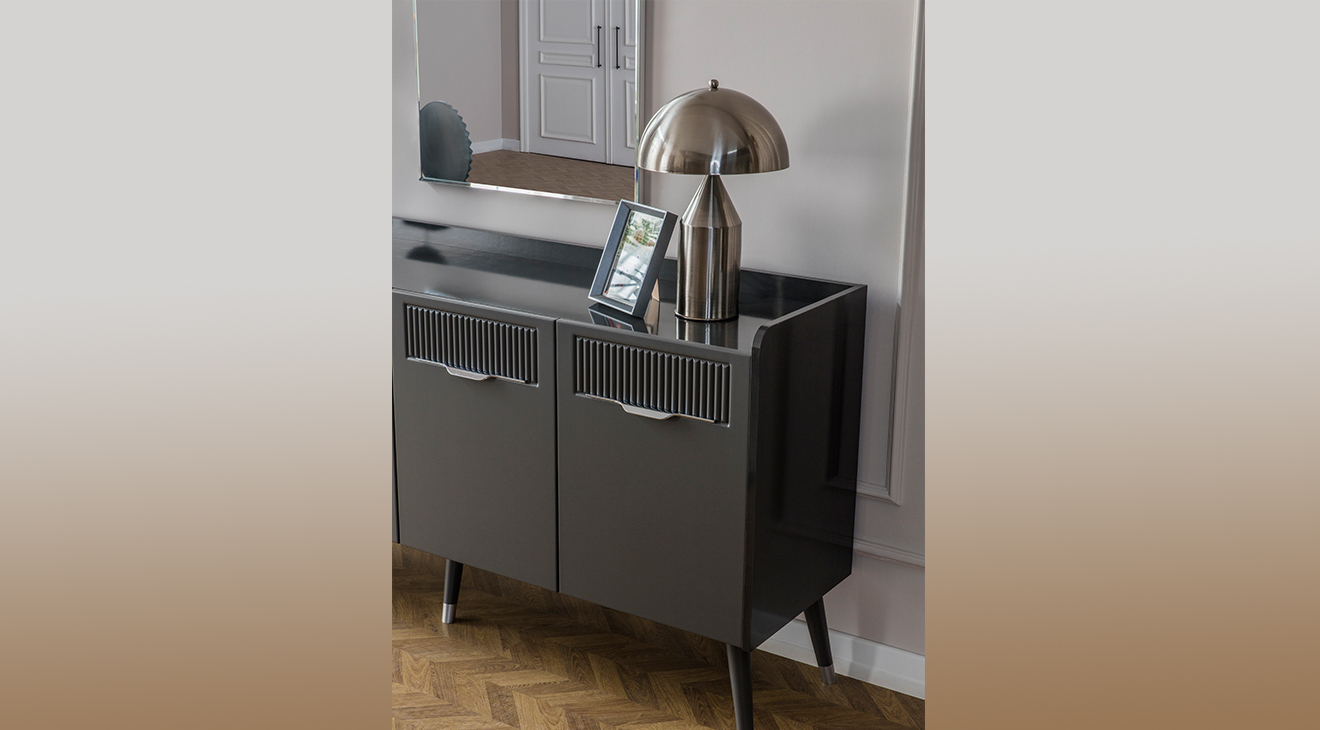 Tesla Antrasit Ahşap Ayaklı Yemek Odası Takımı Yemek Odası