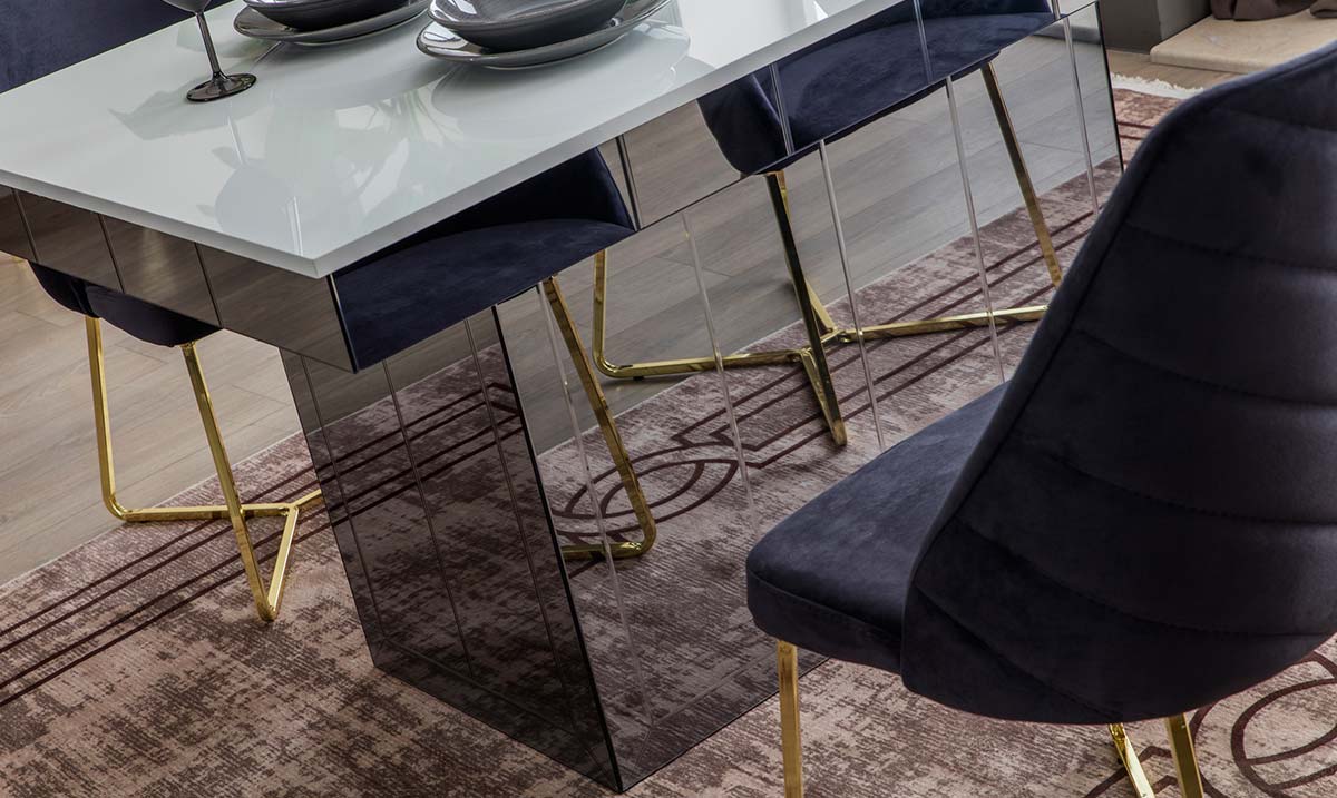 Lexus Gold Metal Ayaklı Yemek Odası Takımı Yemek Odası