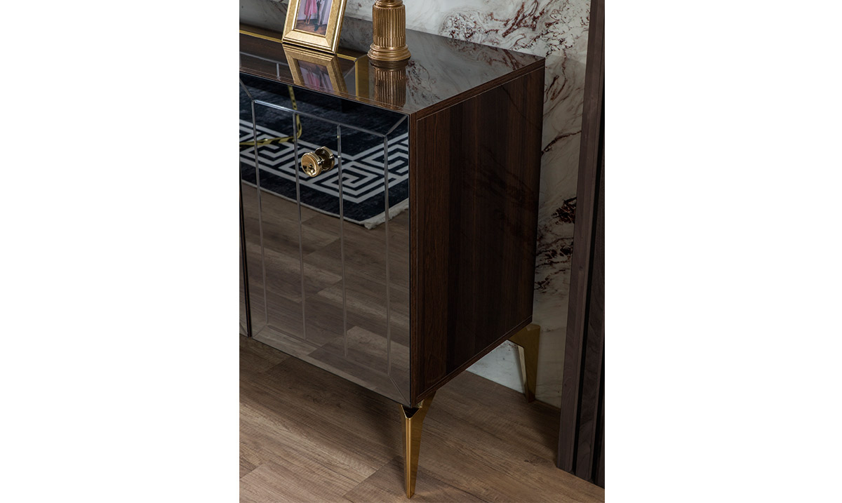 Lexus Ceviz Metal Ayaklı Yemek Odası Takımı Yemek Odası