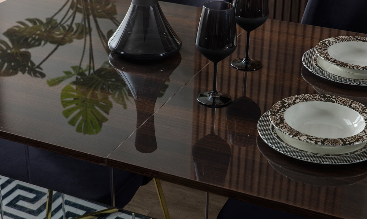 Lexus Ceviz Metal Ayaklı Yemek Odası Takımı Yemek Odası