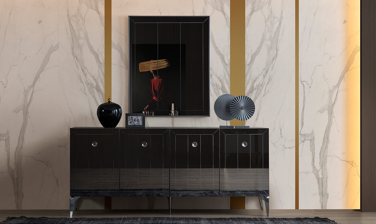 Lexus Gri Yemek Odası Takımı Yemek Odası